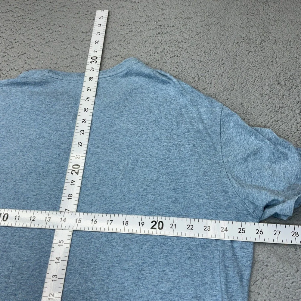 Polo Ralph Lauren T-Shirt Mens XXL Blue Heathered Pony Logo Short Sleeve